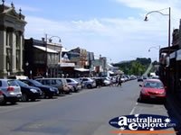 Cars parked on a Daylesford Street . . . CLICK TO ENLARGE