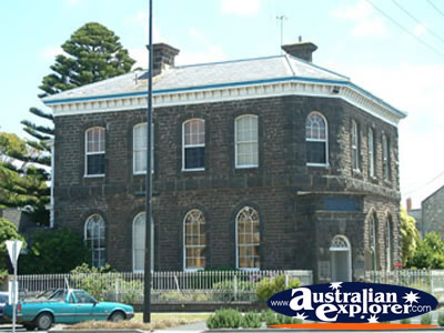 Port Fairy Building . . . CLICK TO VIEW ALL PORT FAIRY POSTCARDS