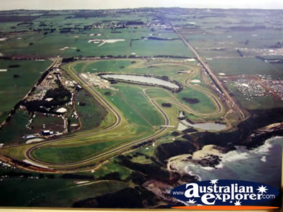 Birds Eye View of Phillip Island Circuit Museum . . . CLICK TO VIEW ALL PHILLIP ISLAND (RACE TRACK AND MUSEUM) POSTCARDS