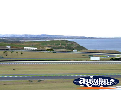 View of Phillip Island Race Track . . . CLICK TO VIEW ALL PHILLIP ISLAND POSTCARDS