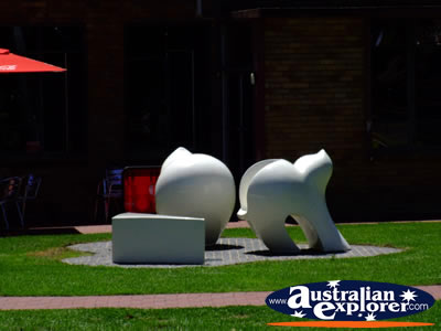 Wodonga Sculptures . . . CLICK TO VIEW ALL WODONGA POSTCARDS