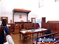 Courtroom Closeup at Beechworth Courthouse . . . CLICK TO ENLARGE