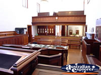 Audience Seating in Beechworth Courthouse . . . CLICK TO ENLARGE