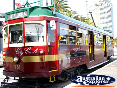 City Circle Tram . . . CLICK TO VIEW ALL MELBOURNE (CITY CIRCLE TRAM) POSTCARDS