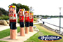 Lifeguard Statues on Geelong Harbour . . . CLICK TO ENLARGE