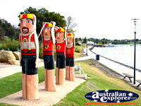 Lifeguard Statues on Geelong Harbour . . . CLICK TO ENLARGE