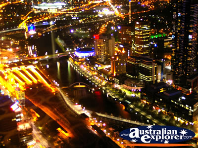 View from Melbourne Observation Deck . . . CLICK TO VIEW ALL MELBOURNE (OBSERVATION DECK) POSTCARDS