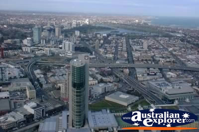 Scenic Melbourne views from Rialto Tower . . . CLICK TO VIEW ALL MELBOURNE POSTCARDS