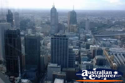 View from Melbourne Rialto Tower . . . CLICK TO VIEW ALL MELBOURNE POSTCARDS