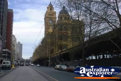 Train Station in Melbourne . . . CLICK TO VIEW ALL MELBOURNE (FLINDERS STREET STATION) POSTCARDS