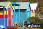 Bright Beach Huts . . . CLICK TO ENLARGE