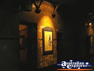 Picture on the wall of Old Melbourne Gaol . . . CLICK TO VIEW ALL MELBOURNE (OLD MELBOURNE GAOL) POSTCARDS