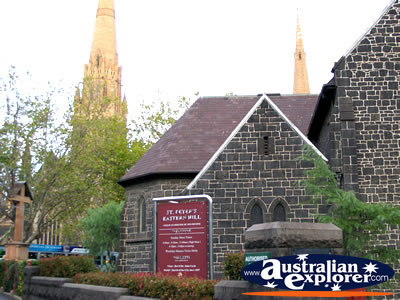 St Peters Church . . . CLICK TO VIEW ALL MELBOURNE POSTCARDS
