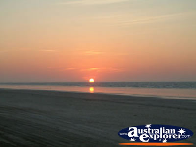 Sunset at Eighty Mile Beach  . . . CLICK TO VIEW ALL EIGHTY MILE BEACH POSTCARDS