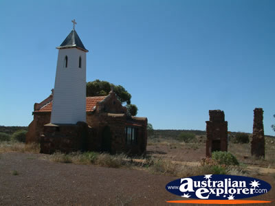 Church in Yalgoo . . . CLICK TO VIEW ALL YALGOO POSTCARDS