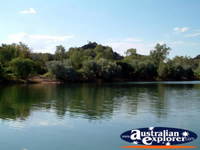 Fitzroy Crossing Geikie Gorge View from a Distance . . . CLICK TO VIEW ALL GEIKE GORGE POSTCARDS