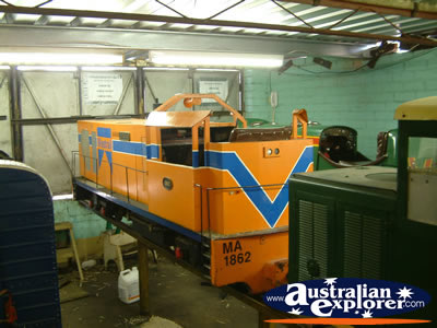 Perth Train Club Orange Train . . . CLICK TO VIEW ALL PERTH (TRAIN CLUB) POSTCARDS