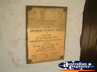 Greenough Police Station And Gaol Plaque . . . CLICK TO ENLARGE