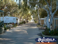 View of Greenough Rivermouth Caravan Park . . . CLICK TO ENLARGE