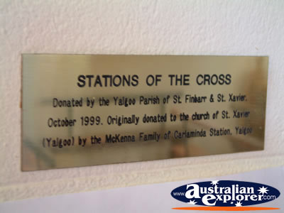 Greenough St Peters Church Stations of the Cross Plaque . . . VIEW ALL GREENOUGH PHOTOGRAPHS