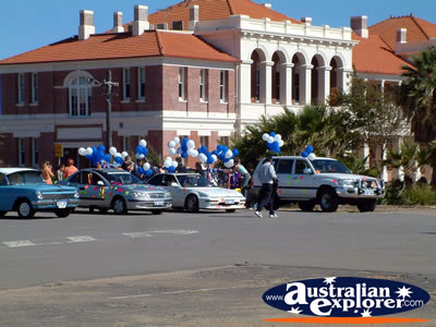 Geraldton Waiting for Parade . . . CLICK TO VIEW ALL GERALDTON POSTCARDS