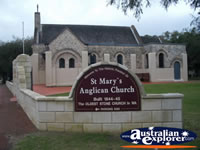 Busselton St Marys Anglican Church Sign . . . CLICK TO ENLARGE
