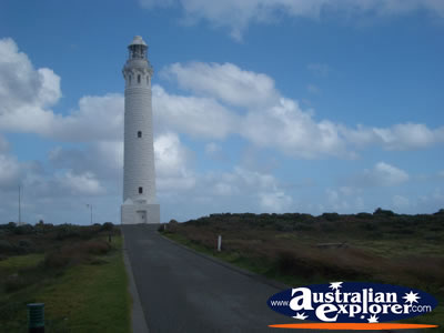 Cape Leeuwin Lighthouse from a Distance . . . CLICK TO VIEW ALL CAPE LEEUWIN POSTCARDS