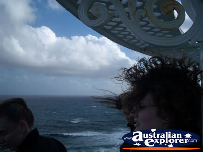 Windy shot at Cape Leeuwin Lighthouse . . . VIEW ALL CAPE LEEUWIN PHOTOGRAPHS