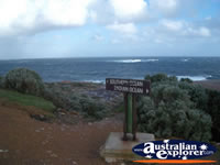 Cape Leeuwin Oceans Merge Sign . . . CLICK TO ENLARGE