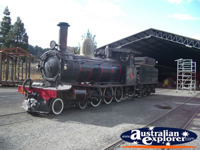 Train at Dwellingup Hotham Valley Tourist Railway  . . . CLICK TO VIEW ALL DWELLINGUP POSTCARDS