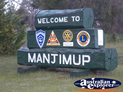 Manjimup Welcome . . . CLICK TO VIEW ALL MANJIMUP POSTCARDS