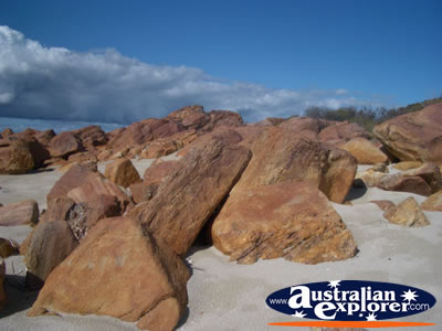 Meelup Beach Road Rocks . . . CLICK TO VIEW ALL MEELUP BEACH (ROAD) POSTCARDS