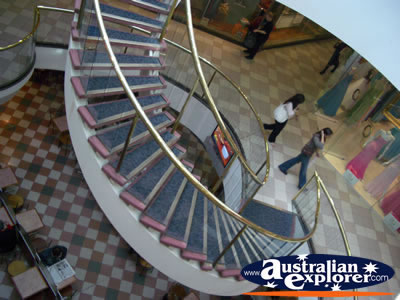 Perth Cbd Shops Staircase . . . CLICK TO VIEW ALL PERTH (SHOPPING) POSTCARDS