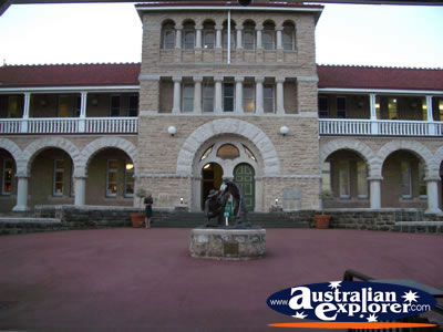 Outside at Perth Mint . . . CLICK TO VIEW ALL PERTH (BUILDINGS) POSTCARDS