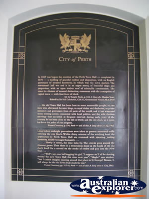 Perth Town Hall Info . . . CLICK TO VIEW ALL PERTH (BUILDINGS) POSTCARDS