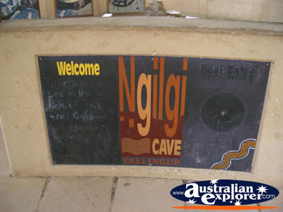 Yallingup Ngilgi Cave Welcome Sign . . . CLICK TO VIEW ALL YALLINGUP (NGILGI CAVE) POSTCARDS