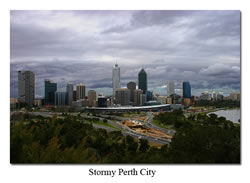 Stormy Perth City