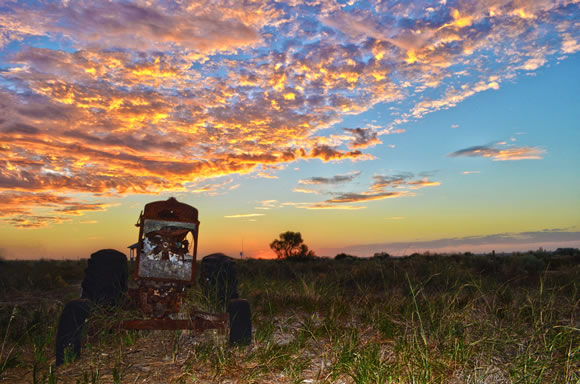 Jurien Bay Tractor Sunset