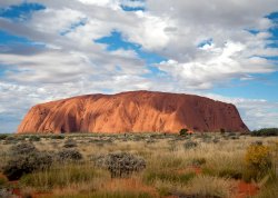 Uluru On A Cloudy Day