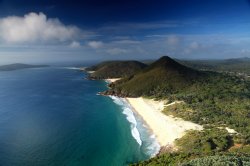 View From Tomaree Headland At Shoal Bay, Nsw, Australia