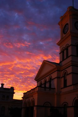 Sunset Over The Post Office
