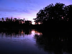 Sunset On Murray River Echuca 3564