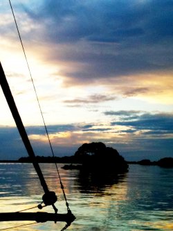 Sunset By The Pontoon