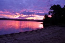 Wallaga Lake At Bermagui At Sunset