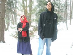 Joy And Happiness-her First Snow Flakes-visiting Usa From India