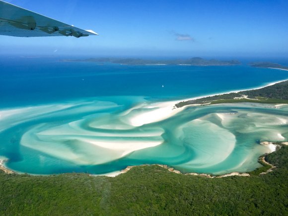 Swirling White Sand