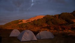 Camp At Sunset