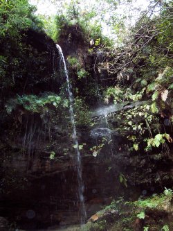Water Sparks From The Waterfall Heights