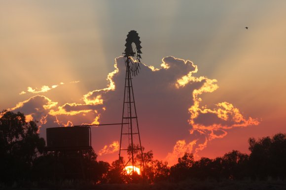 Nantilla Windmill Sunset