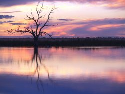 Sunset Over The Dam